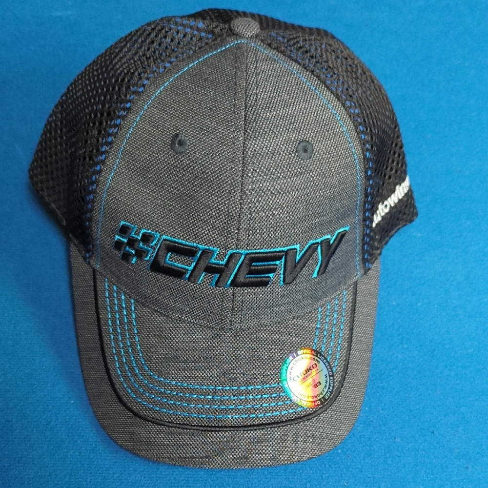Black and Blue Mesh Cap